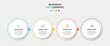© wong nerimo - Vector Infographic design business template with icons and 4 options or steps. Can be used for process diagram, presentations, workflow layout, banner, flow chart, info graph