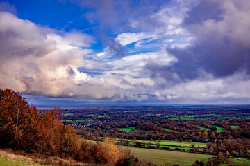 Wall Mural - storm over english countryside