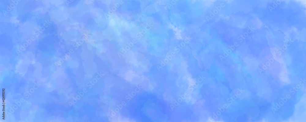 Sky with clouds, template, layout for a website or presentation. Raster ...