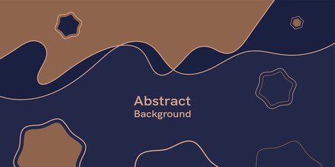 Fototapete - Modern background with abstract elements and dynamic shapes. Vector illustration. Template for design and creative ideas.