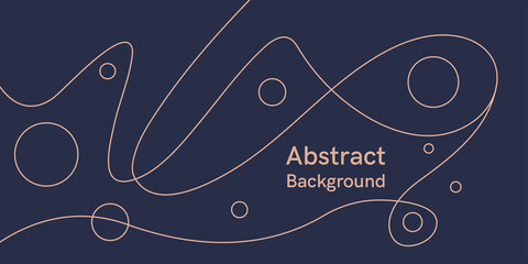 Fototapete - Modern background with abstract elements and dynamic shapes. Vector illustration. Template for design and creative ideas.