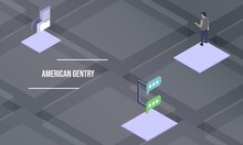 American Gentry Concept On Abstract Design