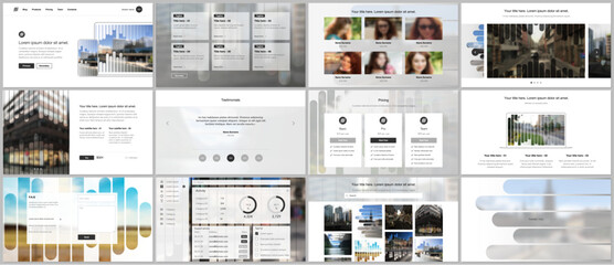 vector templates for website design, presentations, portfolio. templates for presentation slides, fl