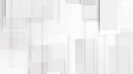 Poster - Abstract grey and white geometric minimal motion background. Seamless looping. Video animation Ultra HD 4K