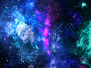 Wall Mural - Colorful graphics for background, like water waves, clouds, night sky, universe, galaxy.. 