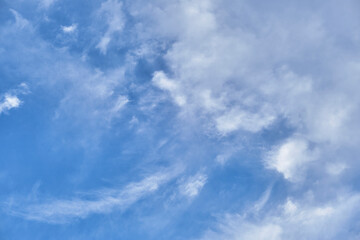 Wall Mural - beautiful and original white clouds on blue sky