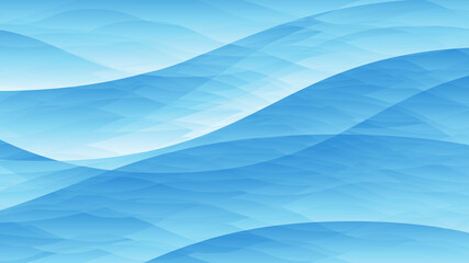 Wall Mural - abstract blue water waves background. vector illustration