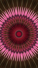 Abstract Pink Kaleidoscope Background 