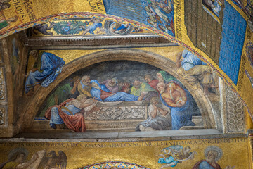 Wall Mural - Mosaic of the Saint Mark's Basilica, Venice, Italy.