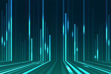Poster - abstract lines on a dark background