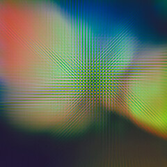 Poster - abstract background with a small pattern similar to a perforated surface with a gradient color with shadows, 3d render, blurry image