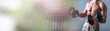 © thodonal - Athletic man; panoramic banner