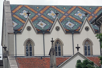 Poster - Dach der Stiftskirche St. Gallen