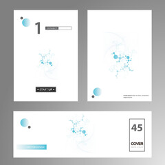 Poster - Data science concept. Future technology concept. Business people. Wireless communication. Global network connection. Modern technology concept