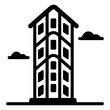 
Download premium solid icon of the flatiron building 


