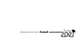 2021 Congratulation Graduate black typography design on white. Vector illustration Class of 2021 year, line art text in academic cap on white background