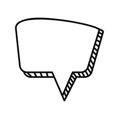 Sticker - speech bubble white