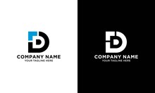 Letter D Logo Initial Design Template