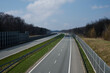 Autostrada A1 na odcinku Bytomia. Widok z mostu nad autostrada w kierunku Republiki Czeskiej
