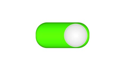 Poster - Setting Icon On and Off Visualization on Black and White Background 4K