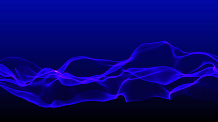 Poster - Optical fibers.  Big data background vizualisation. 3d rendering.