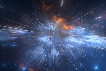 Wall Mural - time warp, traveling in space. spacetime traveling concept. physical science