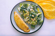 tilapia fish fillet with salad,a diet conscious meal