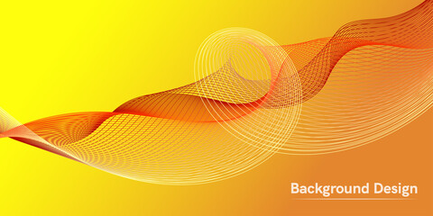 Fototapete - The wave of the many-colored lines. Creative line art. Vector illustration EPS 10. Design elements created using the Blend Tool. Curved smooth tape
