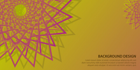 Poster - Abstract background with moving geometric shape effect. Vector Illustration EPS10.