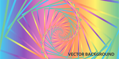 Fototapete - Wavy geometric background. Trendy gradient shapes composition. Eps10 vector.