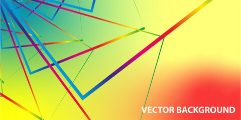 Fototapete - Wavy geometric background. Trendy gradient shapes composition. Eps10 vector.