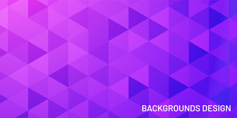 Fototapete - Geometric Seamless Background Triangles Colorful Pattern