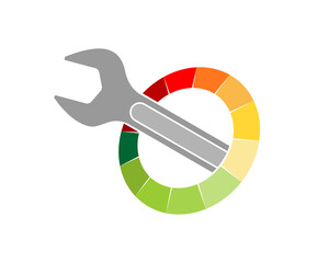 Wrench repair inside the speedometer indicator