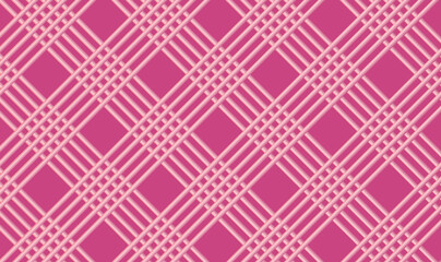 Poster - Abstract diagonal checked pattern in pink or rose gold. Abstract background with rose gold striped pattern. Check and Strip Seamless pattern. Geometrical vector background. Vector illustration EPS10