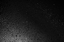 Black White Background From Drops Of Water And Ice. Defocus. . High Quality Photo