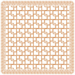  - Elegant abstract scarf pattern design with ethnic and floral ornament. Hijab motif design