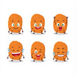 Cartoon character of chicken nugget with smile expression