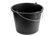© fusssergei - a black bucket isolated on white background