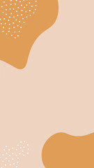 Poster - Liquid shape story template. Mobile vertical abstract banner.