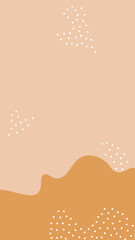 Poster - Liquid shape story template. Mobile vertical abstract banner.