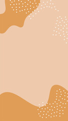 Poster - Liquid shape story template. Mobile vertical abstract banner.