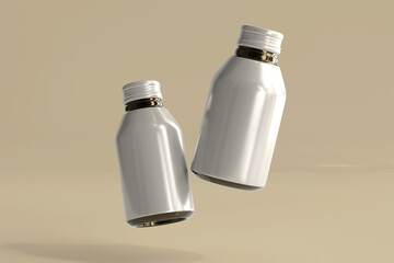 Wall Mural - Aluminum Beverage Bottle 3D Rendering