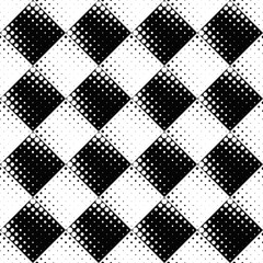 Poster - Seamless geometrical black and white dot pattern background design