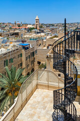 Wall Mural - View of Old City of Jerusalem from the roof.