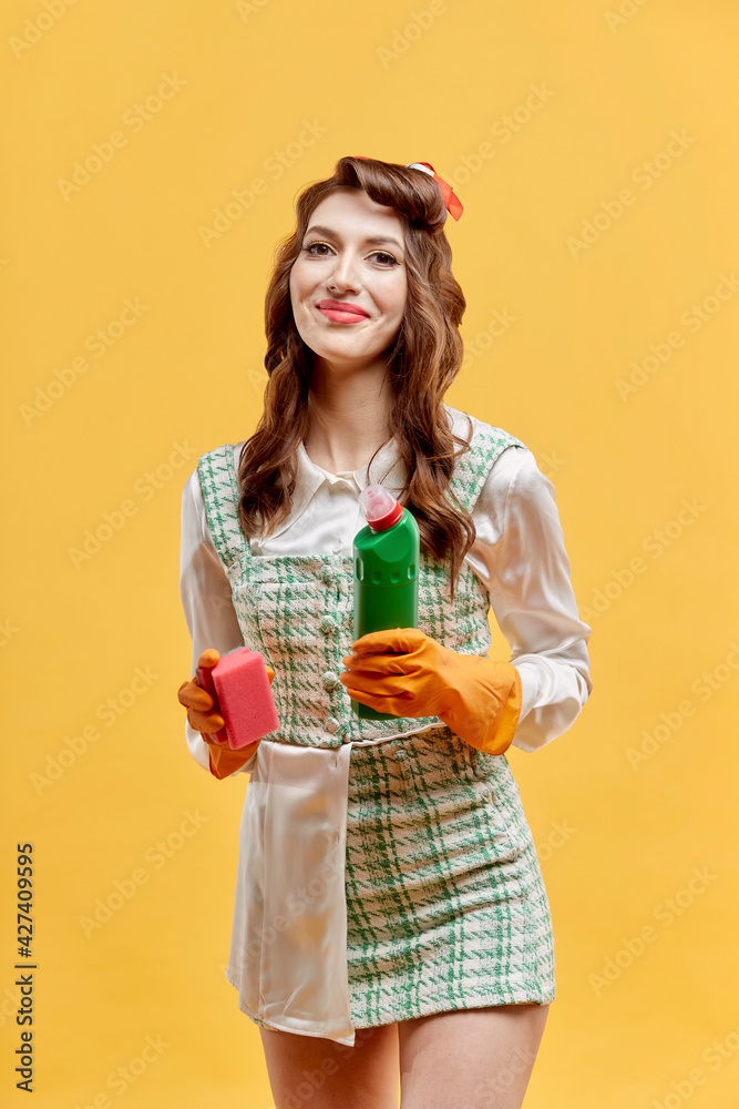 knee length dresses for ladies Maid Of Honor, (Cleaning Lady Uniform) – Treasures Forever main image 1