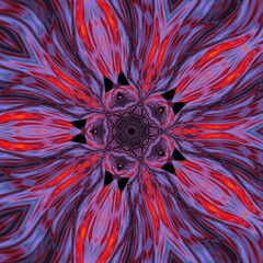 Wall Mural - abstract polygonal fractal pattern