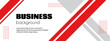 Abstract business background. Minimal long banner template with red lines. For social media advertisement, facebook cover design
