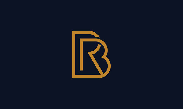 Elegant Luxury Monogram Initials R B logo design