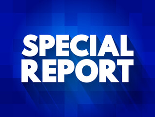 Poster - special report text quote, concept background