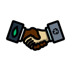 Sticker - Ecological Handshakes Icon